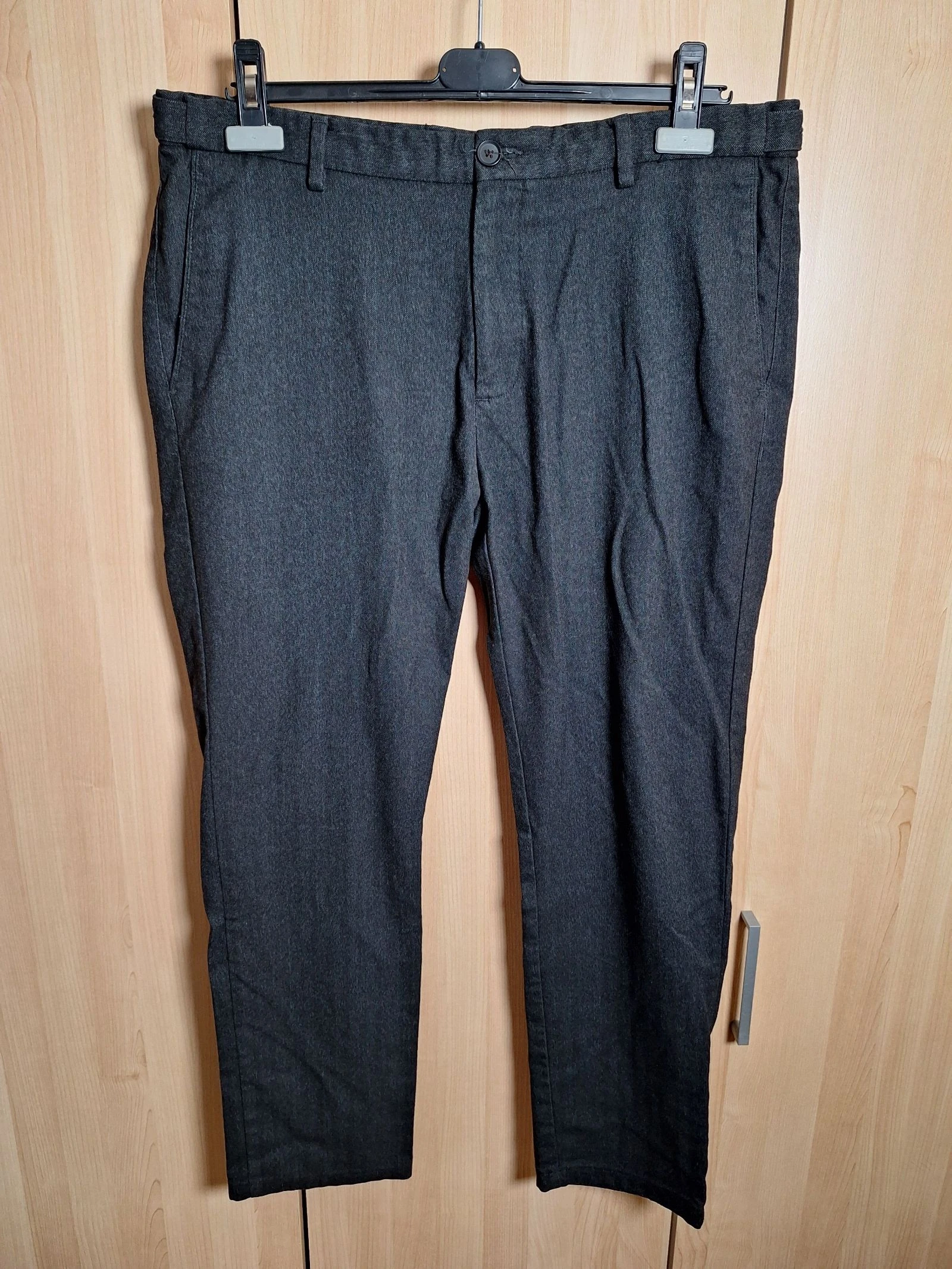 pantalon habille jules gris anthracite tailleur chic 46